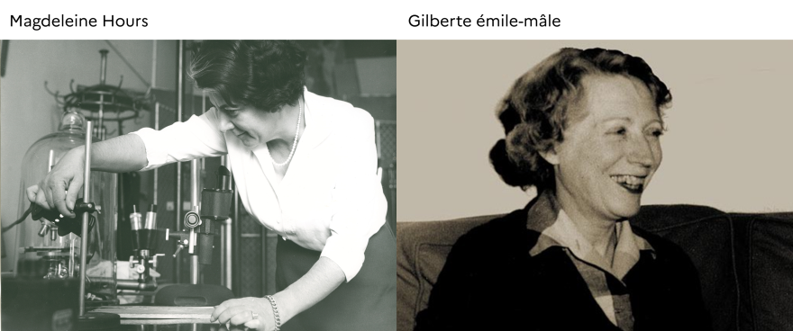 Magdeleine Hours & Gilberte Emile-Mâle